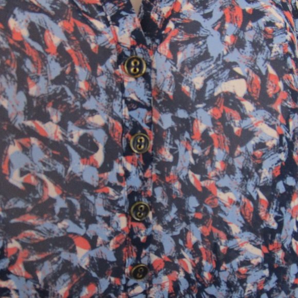 A.N.A V-Neck Popover Tunic Roll-Tab Blouse - Picture 3 of 11